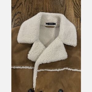 $3998 Todd Snyder Lambskin Shearling Double Breasted Coat Jacket Italy Large L